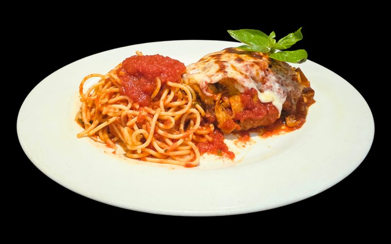 Eggplant Reggiano w/ Pasta