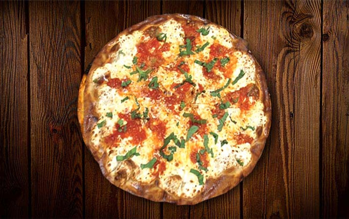 The Boss — fresh mozzarella, basil, tomato sauce