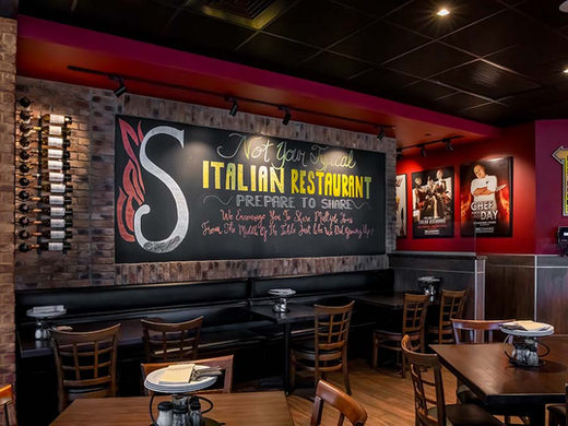 Shared table at Sicilian Oven